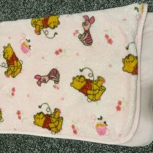 Disney Winnie the Pooh Pink Baby Blanket